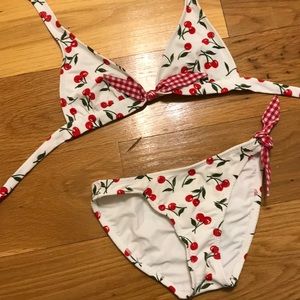Shoshanna swimwear cherry bikini